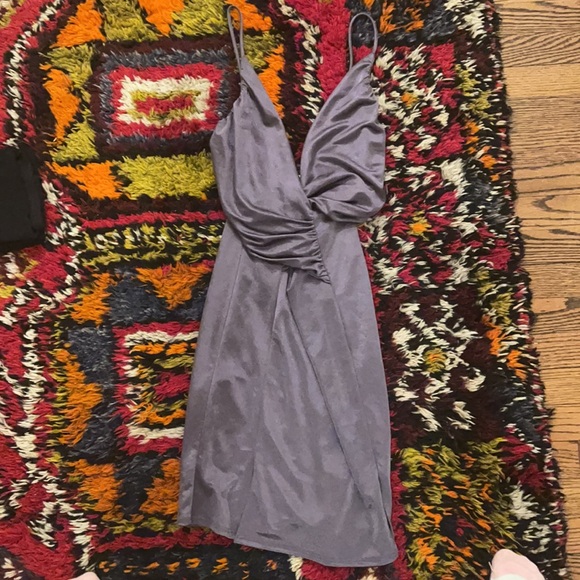 SOLD Gorgeous Plum Mini Dress - Picture 6 of 6